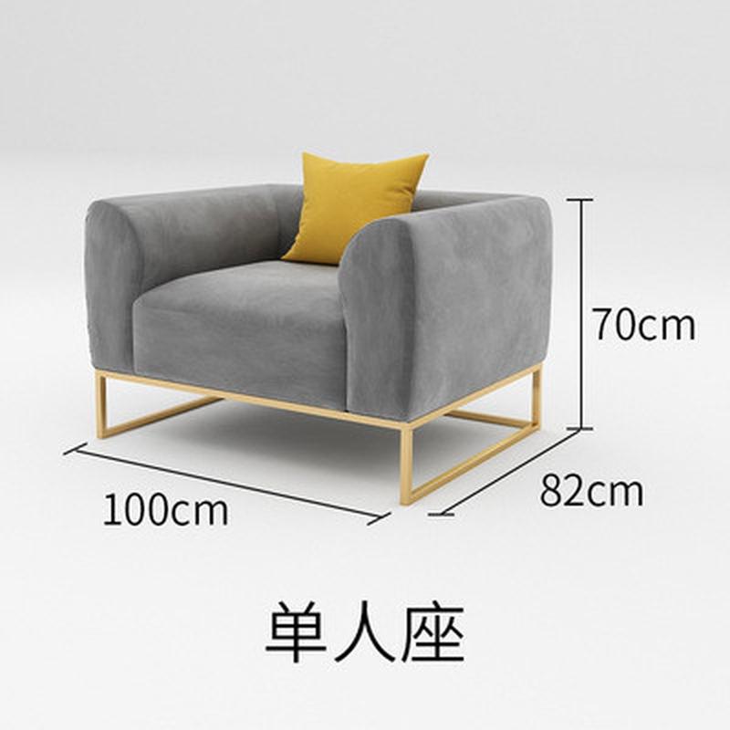 茶几小户型布艺沙发办公室商务洽谈现代简约会客组合酒店公寓休闲