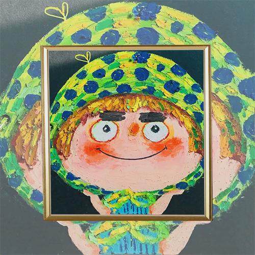 86m0数字油画diy填充宝宝情绪涂色手绘画减压儿童人像油彩装