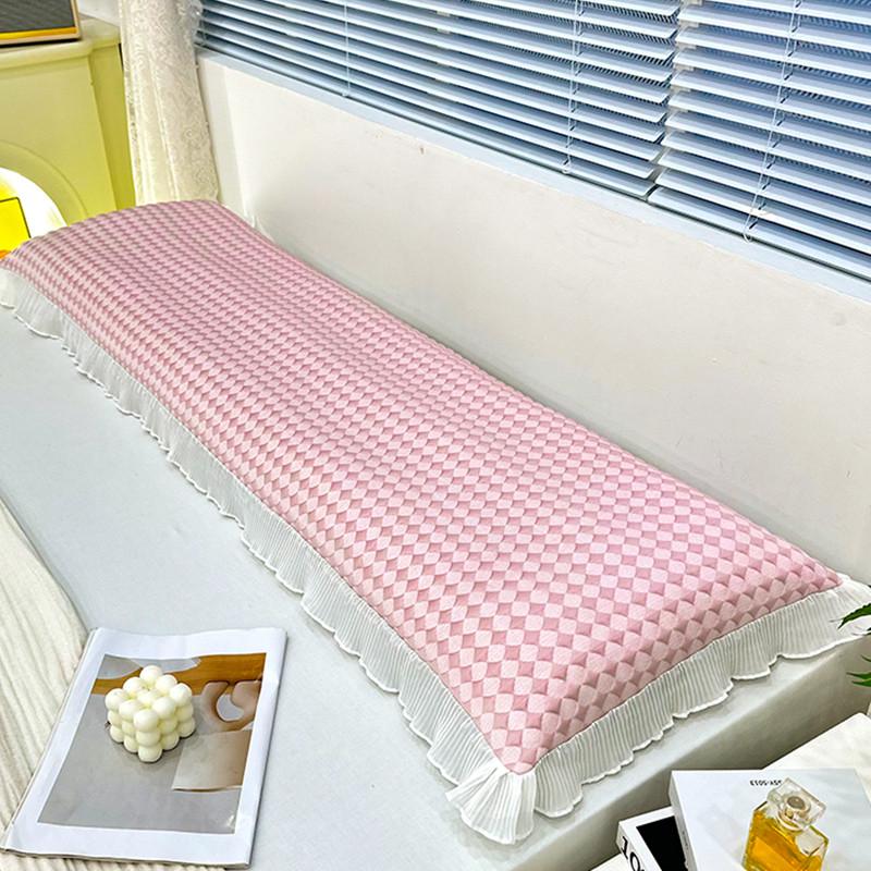 t5lp情侣藤双人长枕头套夏天加长枕套1.2m/1.8/1.5米一体夏季冰丝