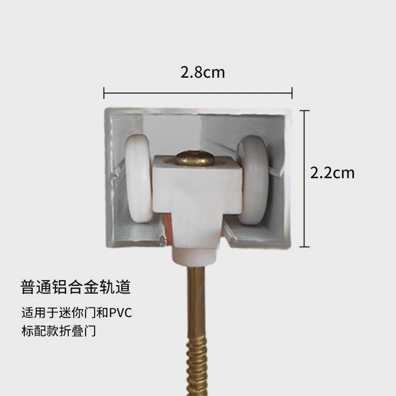 定折叠门制pvc隔断厨房推拉门卫生间手动伸缩隐形中式简易空调门
