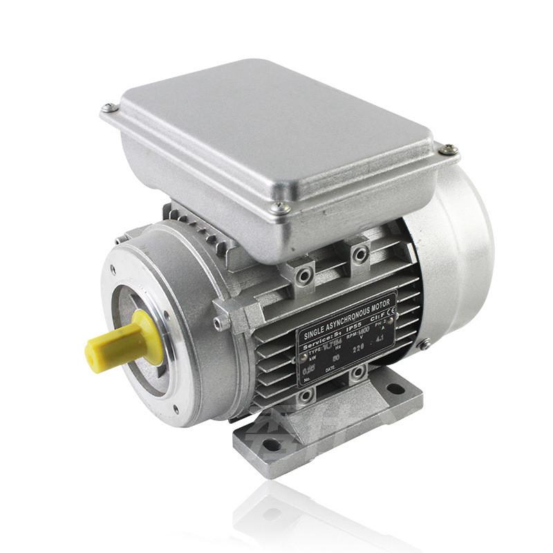 秀仕铝壳电机yl8024|0.75kw单相异步电动机1400转用家里220v电机