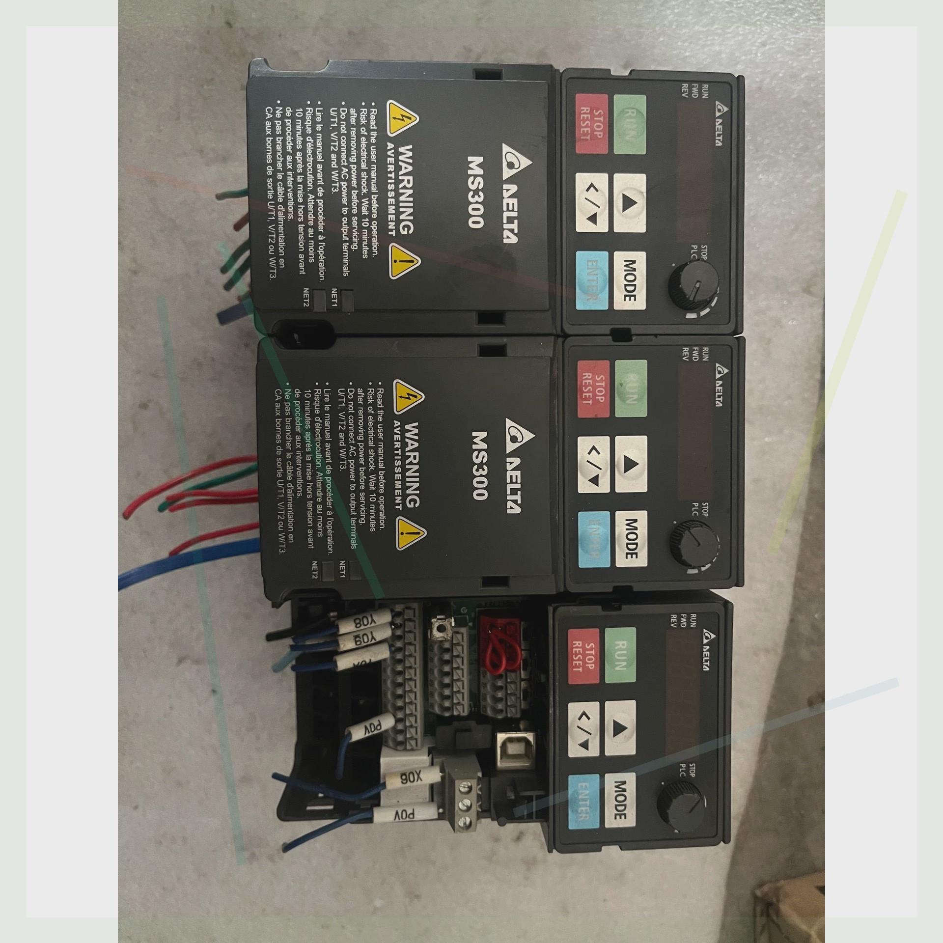 议价台达变频器vfd2a8ms21ansaa三台,成色如图,标价