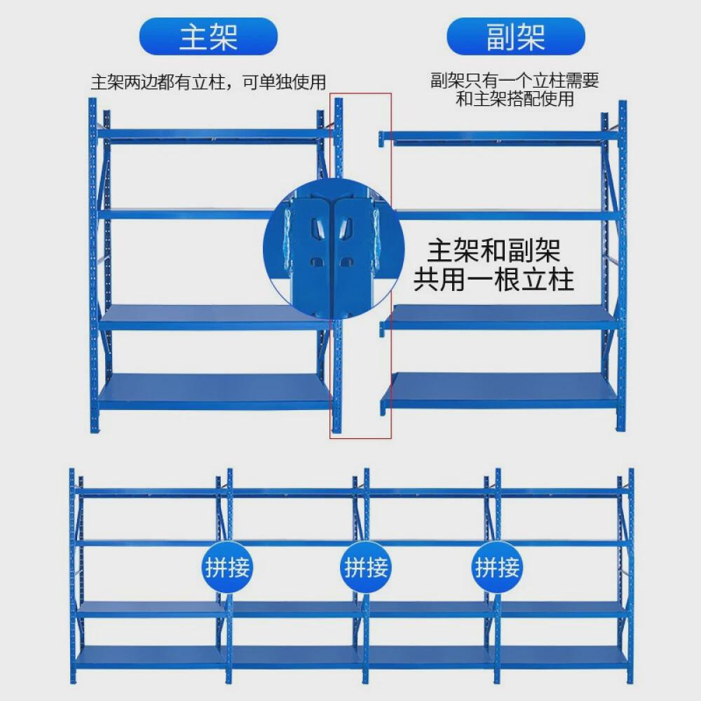 四川仓储货架钢制仓库中型货架重型货架多层物流工厂商场超市货架