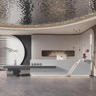 酒店柜台公司会所大气办公前台接待台服装店吧台美容院收银台烤漆