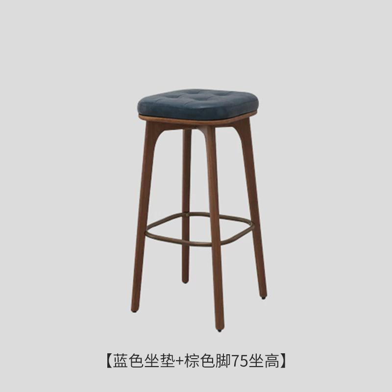 酒吧椅前台靠背吧台椅铁艺高脚凳工业风复古收银商用高脚椅子