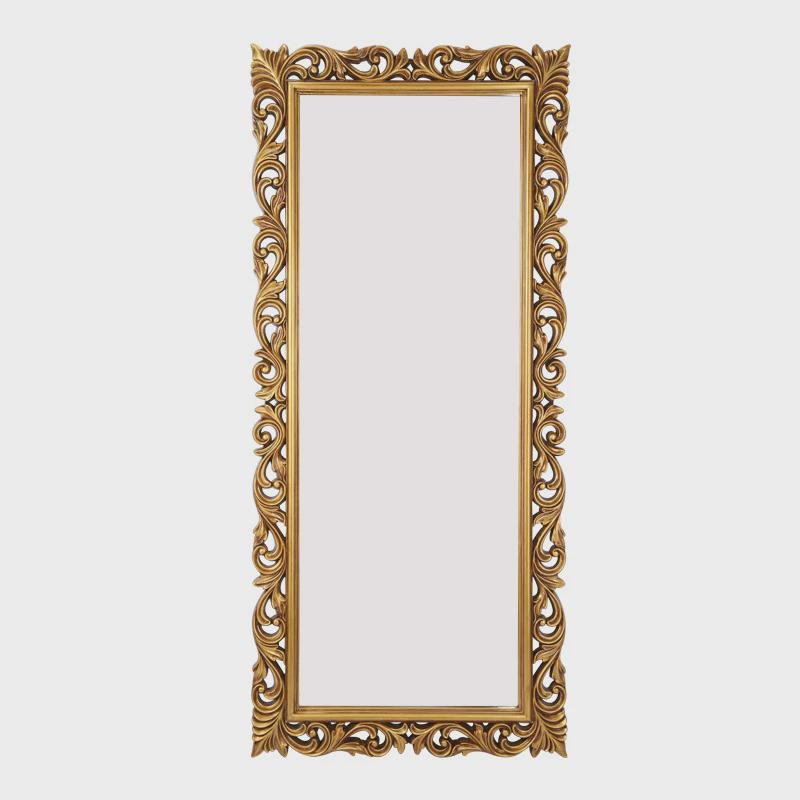 镂空雕花法式复古全身镜欧式穿衣镜家用壁挂大镜子服装店试衣镜子