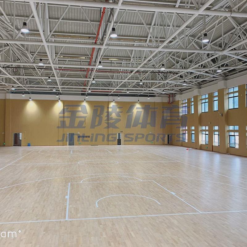 枫木供应厂家运动地板体育篮球馆运动木地板安装价格单双层木地板