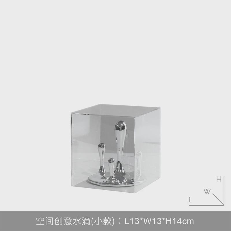高级现代轻奢极简电视柜抽象酒柜艺术摆件客厅玄关样板房软装饰品