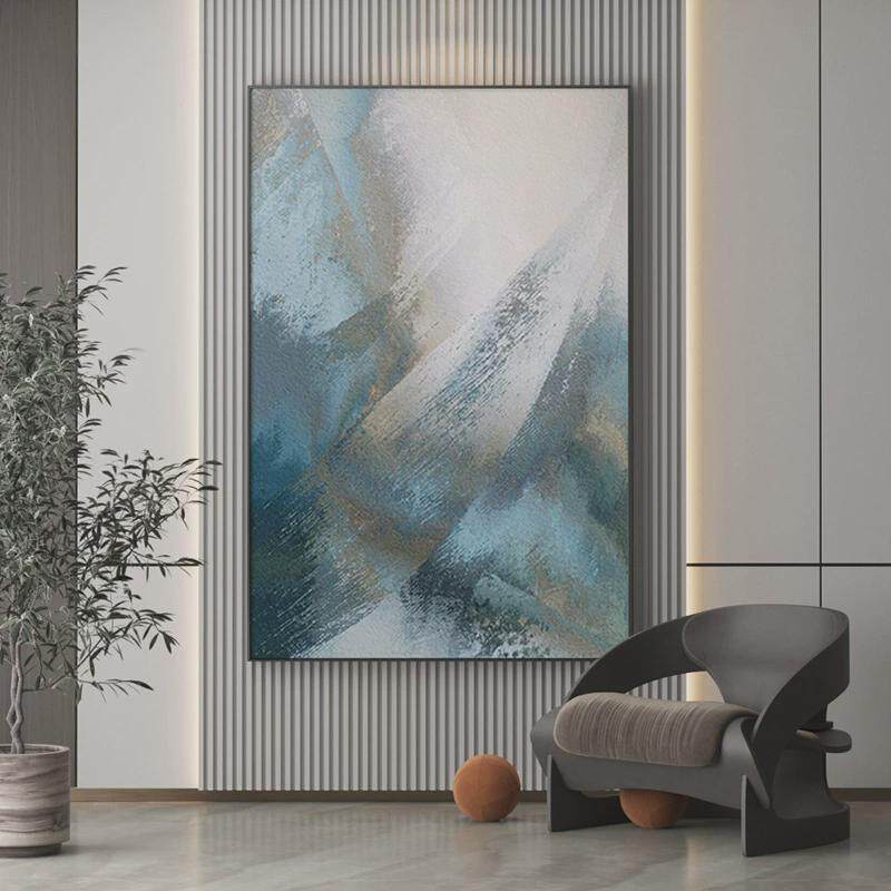 大尺寸玄关挂画客厅沙发背景墙现代装饰画走廊过道壁画样板间酒店