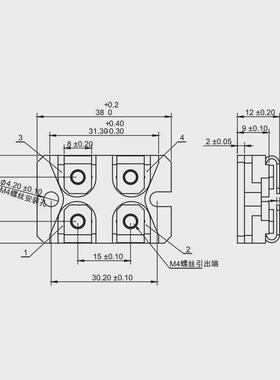 hxp200大功率平面厚膜高频阻均压电无感200w10r20r50r100r欧