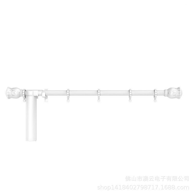 厂家直销电动罗马杆加厚豪华铝合金静音电动窗帘开合帘悬挂式