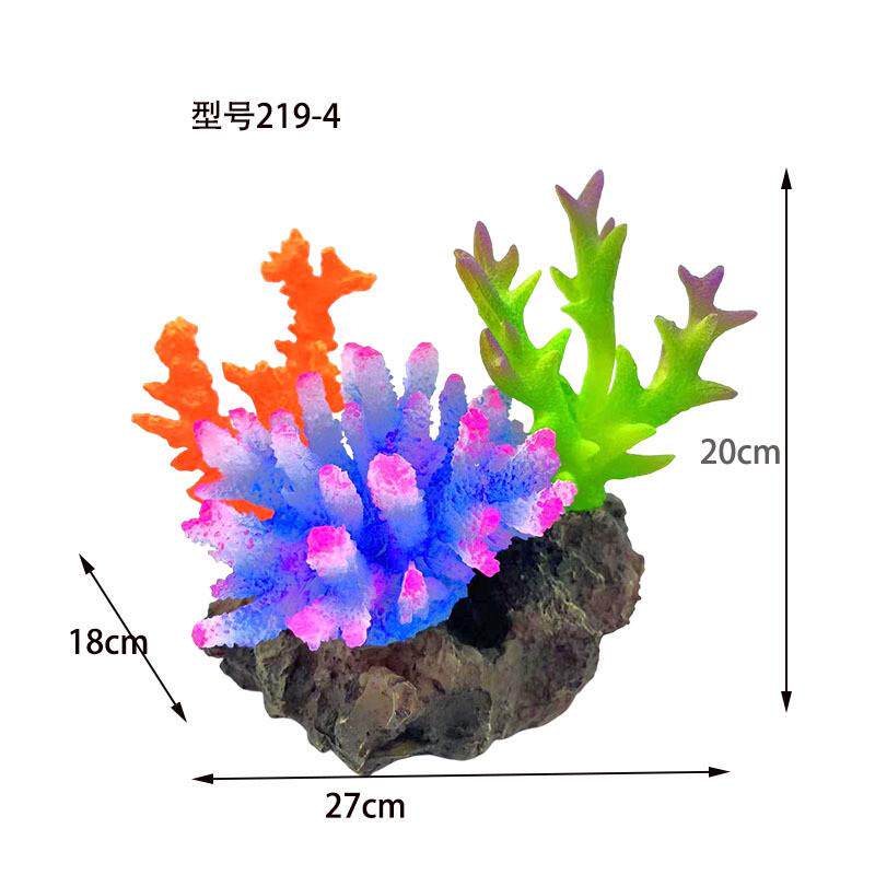 工厂直销新款仿真树脂彩色珊瑚鱼缸造景海底仿真植物珊瑚礁石工艺