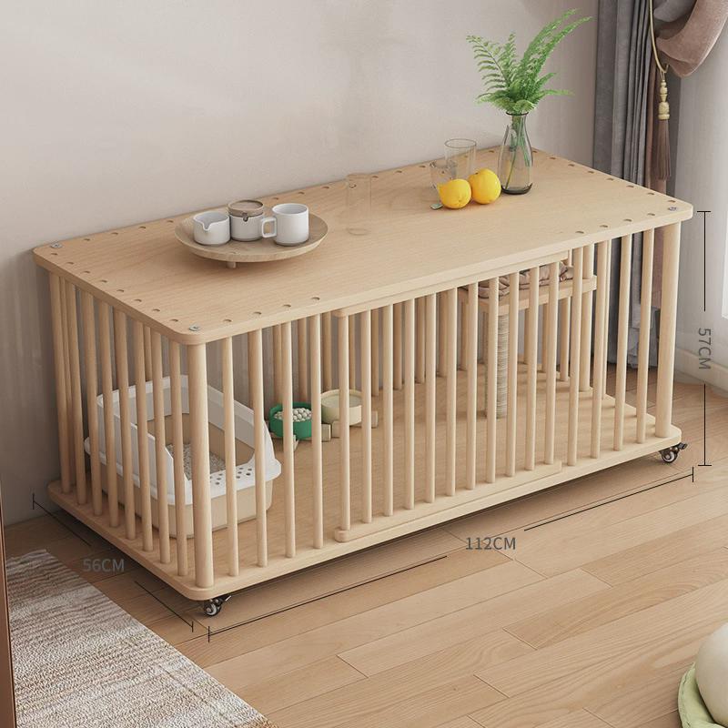 双层实木猫笼超大空间室内猫别墅可移动猫柜猫笼猫舍猫房繁育猫窝