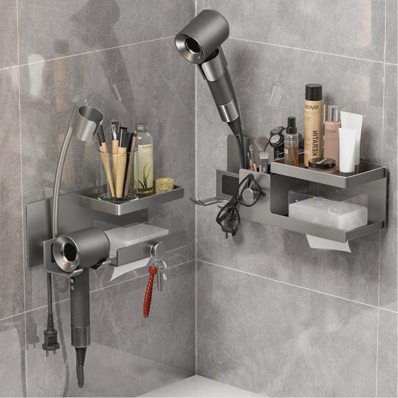 懒人吹风机支架免打孔壁挂式免手拿浴室置物架卫生间风筒收纳架子,家庭/个人清洁工具,吹风机置物架,淘宝优惠券,粉丝福利购,淘宝优惠卷