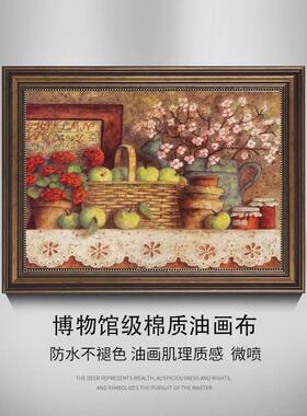 客厅美式装饰画法式复古小众中餐厅壁画古风酒店挂画高级感玄关画