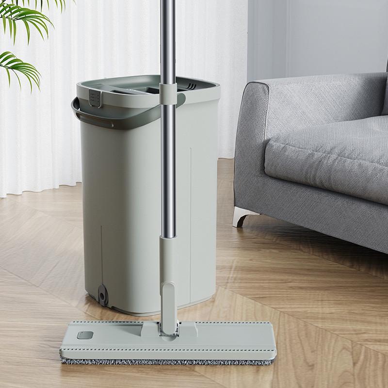 免手洗拖把清污分离墩家用地拖一拖净地板懒人平板拖地拖布桶d