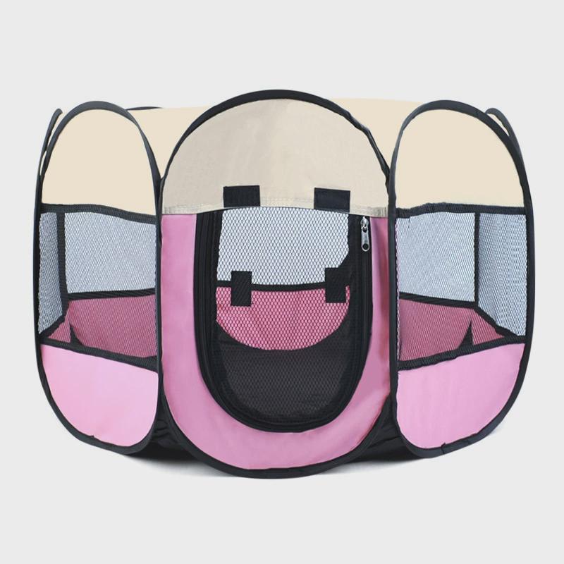 牛津布直供八角宠物围栏厂家耐抓可折叠四季狗狗猫咪产房狗窝猫窝