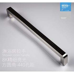 玻璃门拉手不锈钢淋浴房拉手移门把手方管加厚浴室扶手440亮 新款