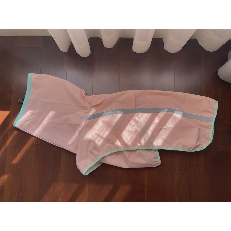 宠物狗猫大型犬柯基反光条行走安全雨衣雨披四季通用短腿防水衣服