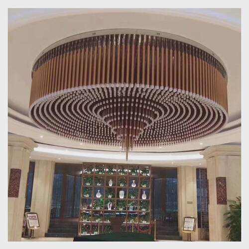 非标工程定制售楼部酒店别墅会所餐厅酒楼灯具沐足宴会厅led吊灯