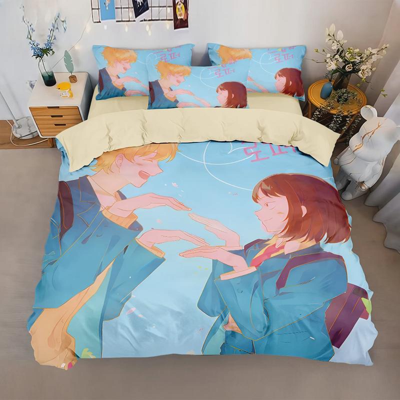 悦动青春磨毛水洗棉四件套3d数码印花床上用品定制图片可任意尺寸