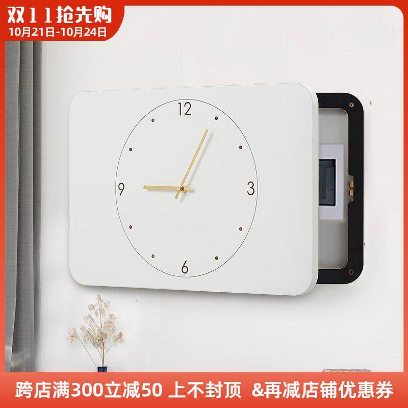 木工小舅 入户电表箱装饰画带钟表挂钟 时钟配电箱电闸箱装饰遮丑,家居饰品,现代装饰画,淘宝优惠券,粉丝福利购,淘宝优惠卷