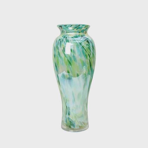 简约中式复古多色珠光玻璃花瓶客厅餐厅桌面玄关插花花器装饰品