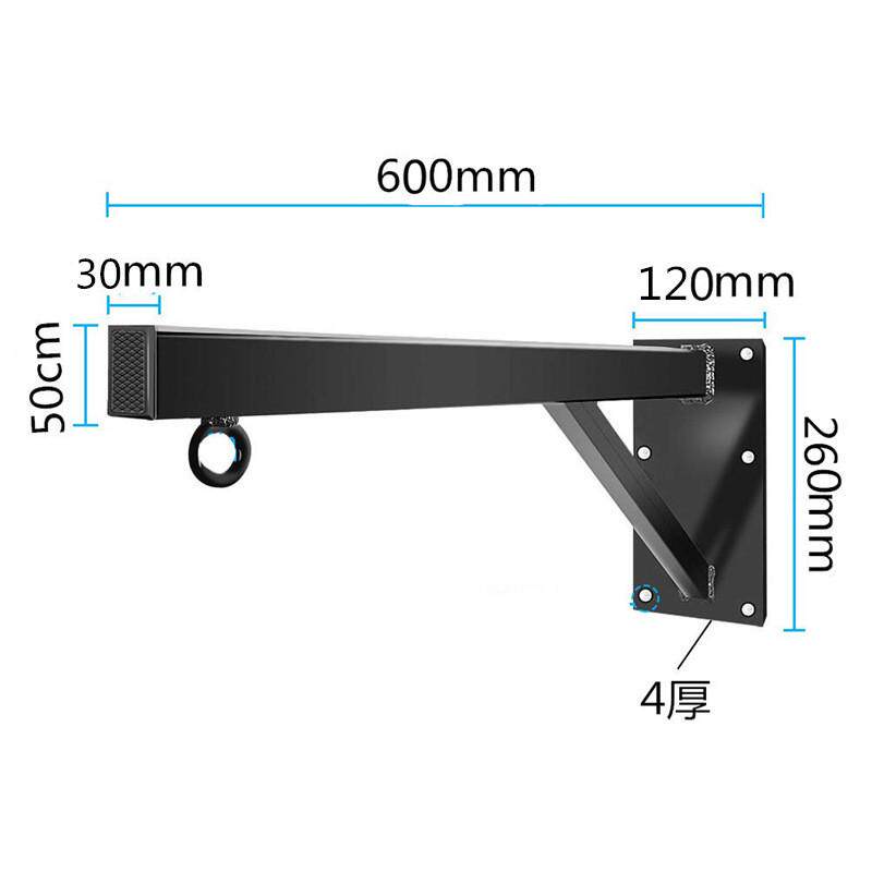 拳击沙袋支架墙上加重沙包屋顶吊架壁挂式加厚型铁沙袋架子