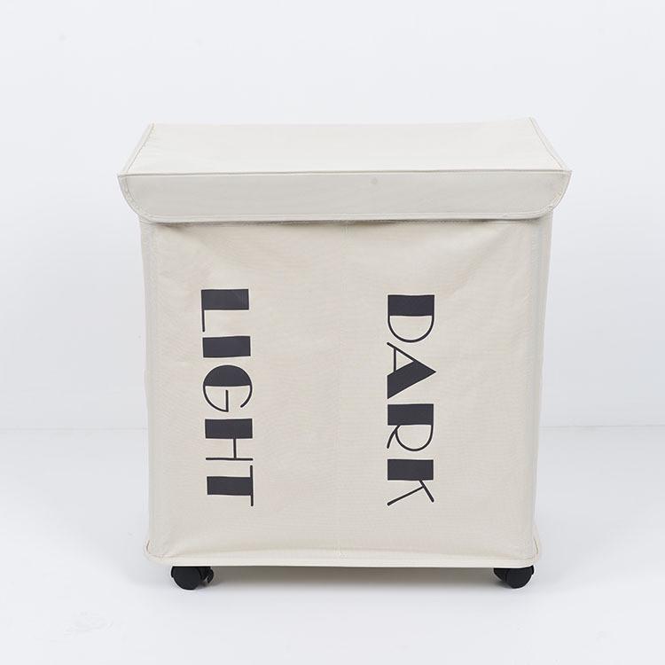 带轮子娄铁框脏衣牛津布创意家居用品收纳箱衣物折叠杂物收纳袋