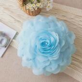 立体公主风薄纱花朵抱枕ins风卧室床头沙发靠垫飘窗牡丹花靠枕套