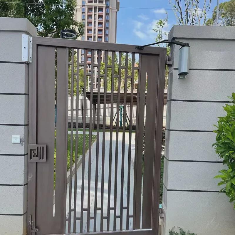 热销防水侧装电动闭门器小区开门机铁栅栏自动平开门家用感应门门