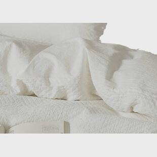 热销A类母婴级原棉无漂染天然白色纯棉全棉四件套名宿亲肤南通四