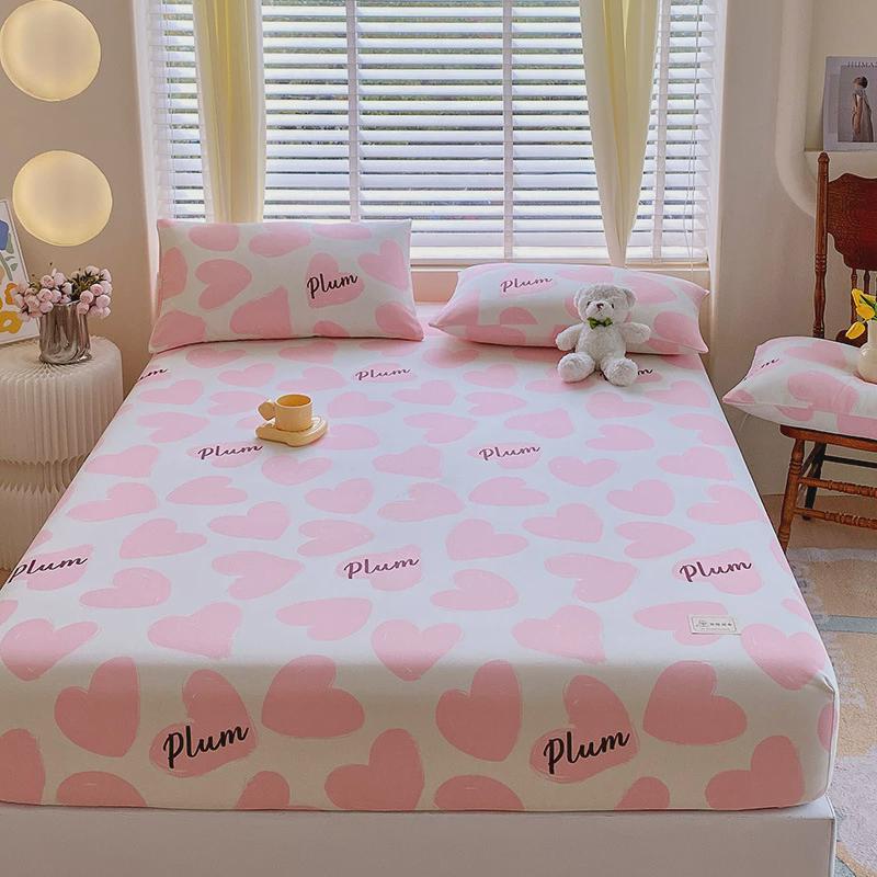 原棉老粗布凉席家用款1.5/1.8米床床笠床垫保护套三件套床上用品