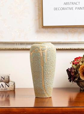 泡泡釉软装酒店样板房工艺品家居饰品摆件景德镇陶瓷花瓶三件套