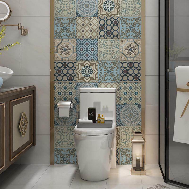 瓷砖自粘贴纸厨房防油污贴画卫生浴室墙地面瓷砖装饰耐磨翻新贴纸,家居饰品,软装墙贴,淘宝优惠券,粉丝福利购,淘宝优惠卷