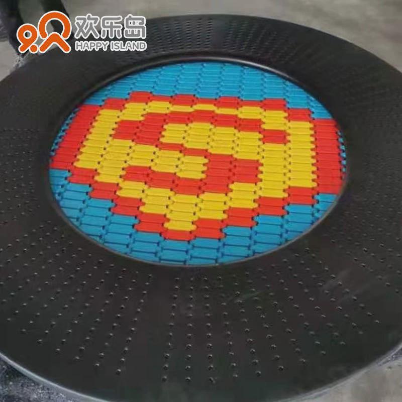 地蹦床厂家户外蹦床定做大型埋公园地跳床可按场地规划设计跳床