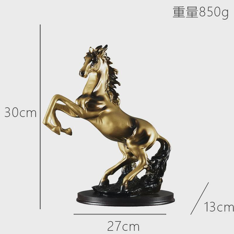 商务礼品办公室摆件平步青云马办公桌书柜电视柜创意开业现代简约