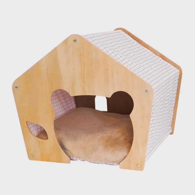 悦尚宠物帐篷窝蓬式设计日韩风小木屋猫窝轻奢风爆款猫狗通用现