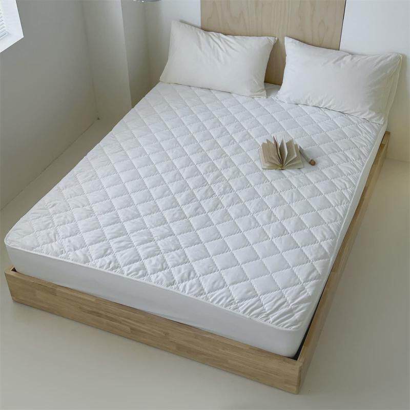 简约纯色隔尿垫防水防污床垫保护罩夹棉床笠全包防尘防滑双人床罩