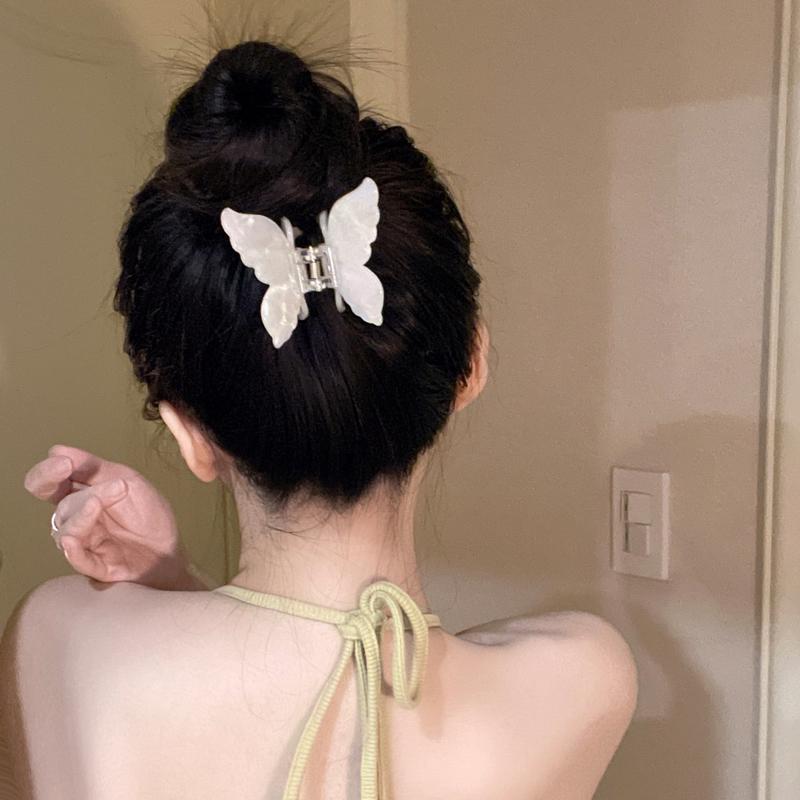 新品2024年新款高端醋酸蝴蝶抓夹女仙气发夹后脑勺鲨鱼夹发卡夹子