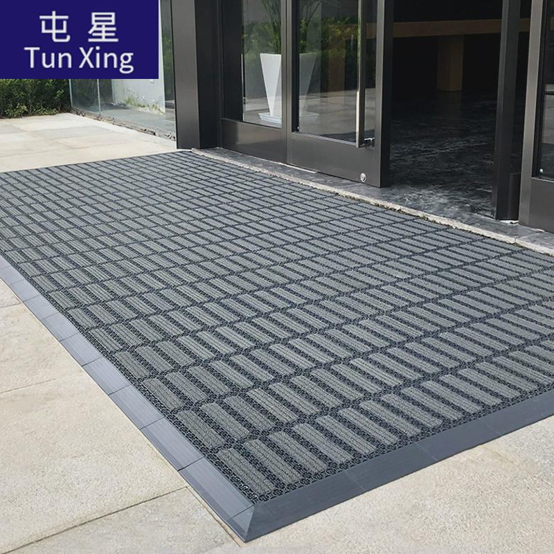 酒店室外防滑地垫商场门口门垫公司户外进门模块拼接迎宾脚垫地毯
