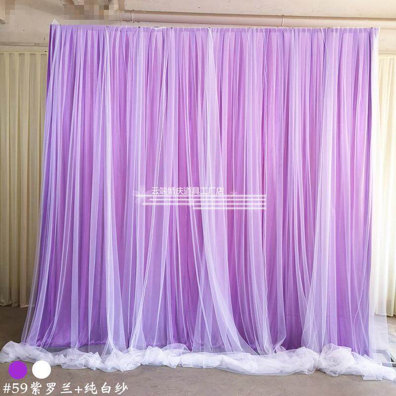 婚庆网纱纱纱幔道具婚礼双层飘背景帷幔生日甜品台新款舞台幕布墙,居家布艺,成品窗帘,淘宝优惠券,粉丝福利购,淘宝优惠卷