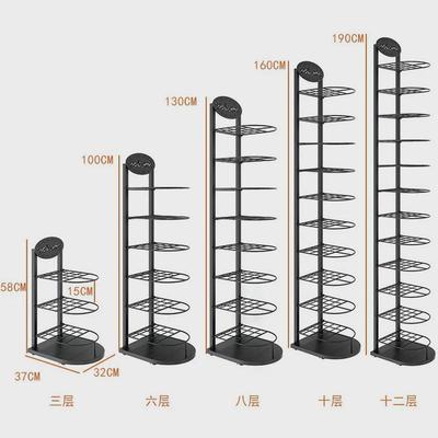 铁艺帽架帽托落地式服装店挂帽子的架子展示架多层帽子收纳架创意