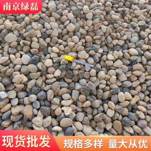 杂色鹅卵石河滩石彩色过滤水变压器回填石头园林景观铺路五彩石