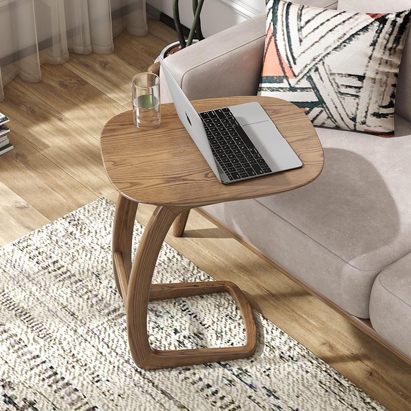 全实木小茶几沙发边几角几小户型白蜡木阳台小茶桌可移动床头边几