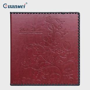 广美工厂皮质diy压花相册album复古创意影楼10寸自黏覆膜影集封面