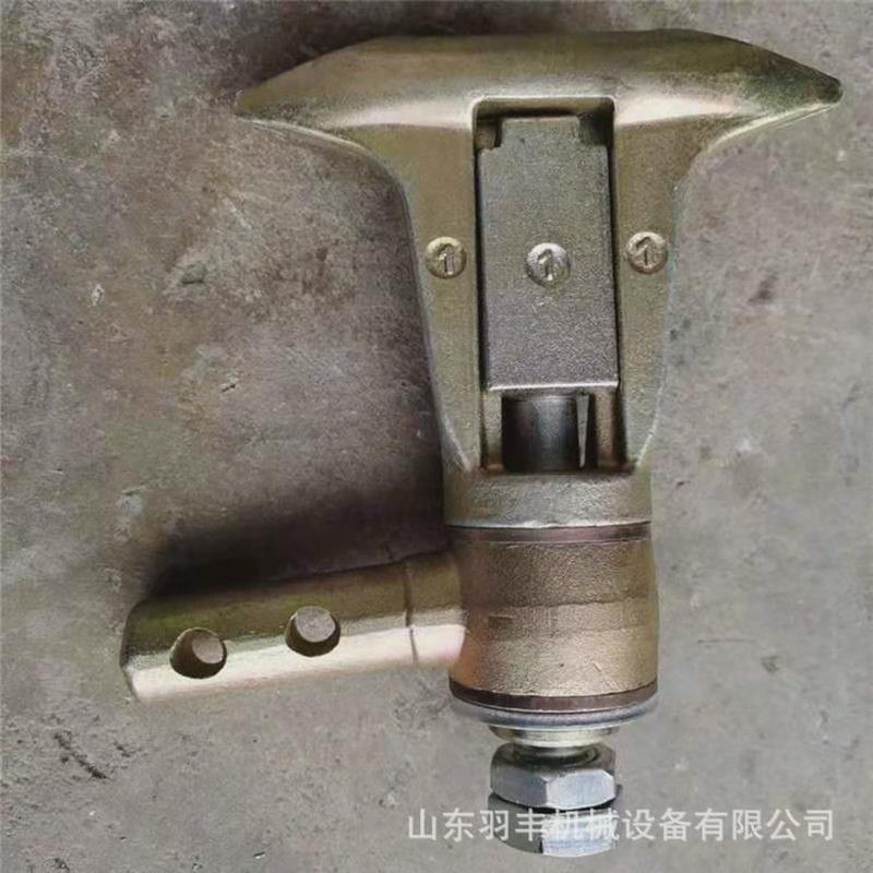 羽丰牌矿用吊椅抱索器游乐缆车卡簧式抱索器卡箍式滑道配件