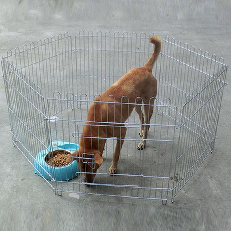 宠物电镀围栏狗栅栏可折叠的宠物围栏中小型犬围栏6片8片狗笼子
