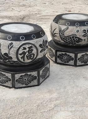 石雕柱墩仿古古建做旧石柱墩青石专用石头墩子柱基石柱顶石