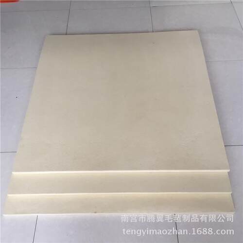 毛毡厚度10mm-20mm-30mm-40mm-50mm白羊毛毡吸油密封高密度批发